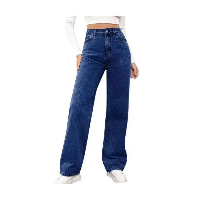 High-Waist Denim Jeans
