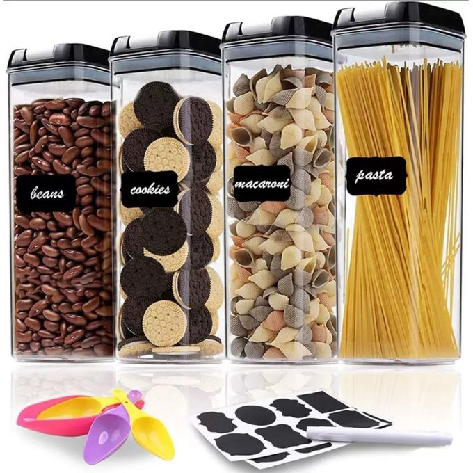 Airtight Storage Jars — set of 6