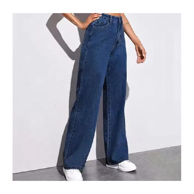 High-Waist Denim Jeans
